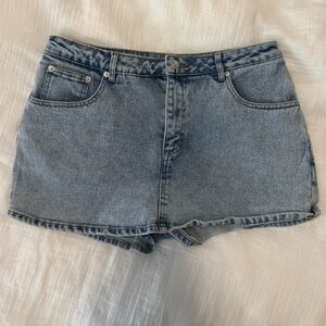 Light Wash Denim Skort